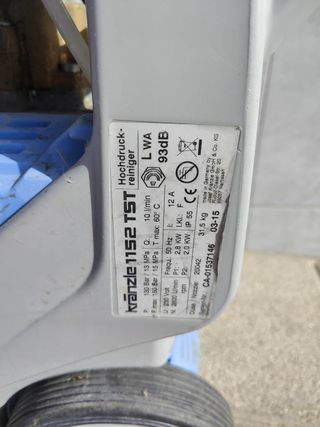 Hidrolimpiadora Kranzle 1152 TST