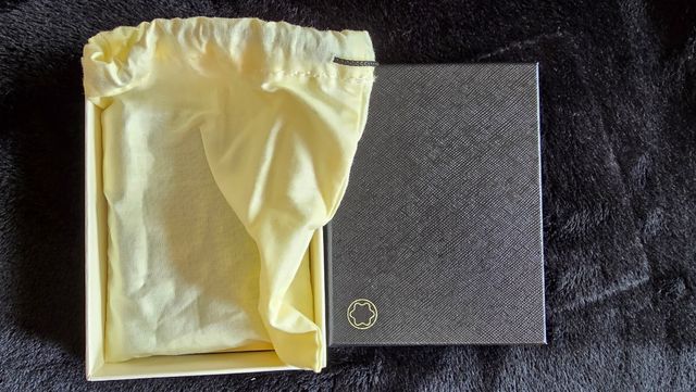 Cartera Montblanc Cuero Azul Urban