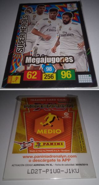 Cromo Adrenalyn XL/Megajugones/2018-19