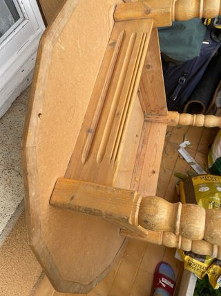 MESA MADERA REDONDA 