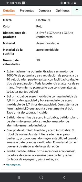 Amasadora Electrolux