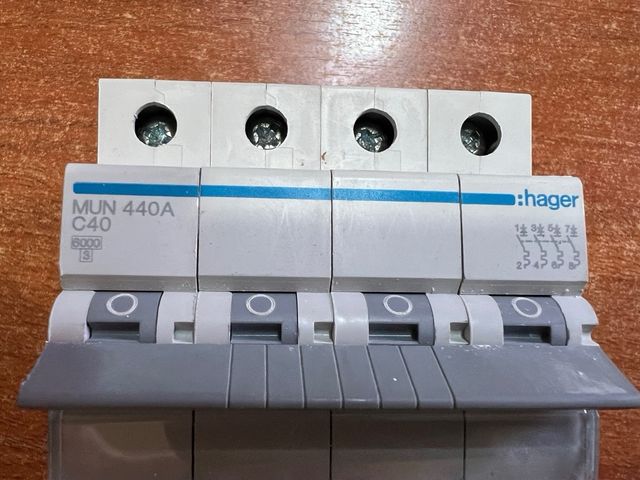 Magnetotérmico automatico 40A trifásico (nuevo)