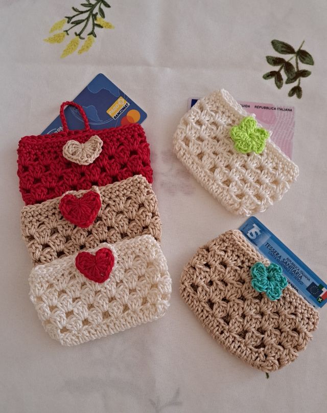 Porta tessere crochet fatto a mano ✍️ 