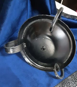 Bugia portacandela in ferro battuto