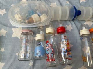 Biberones Chicco Nuk cristal vidrio