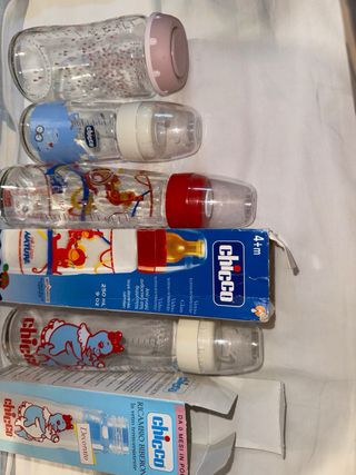 Biberones Chicco Nuk cristal vidrio