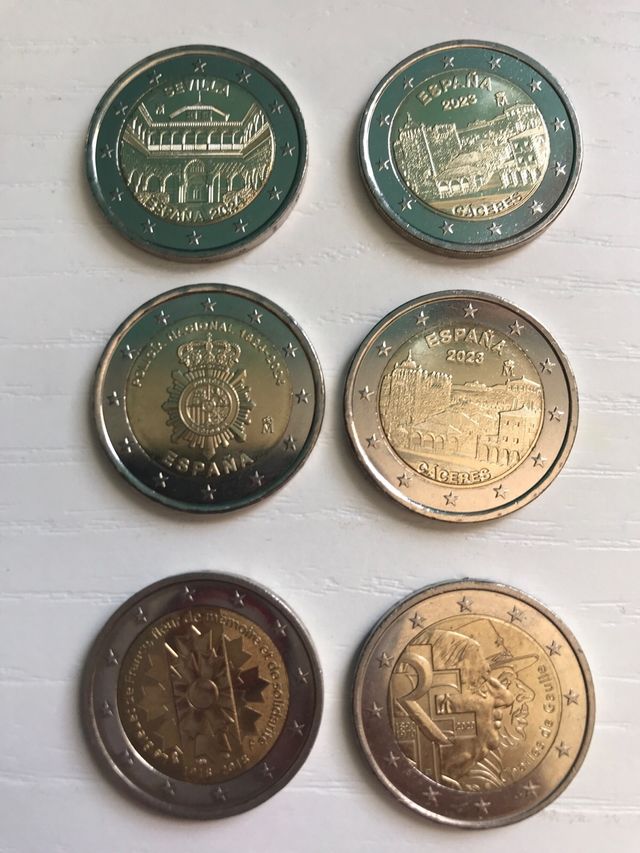 Monedas 2 € espeña conmemorativas