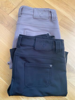 Pantalones elásticos Caramelo