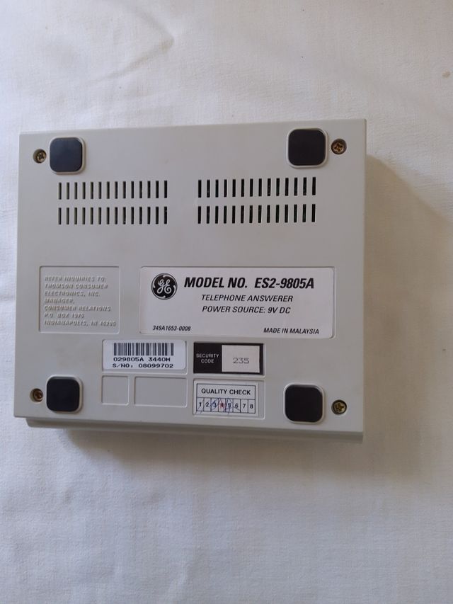 Segreteria telefonica General Electric