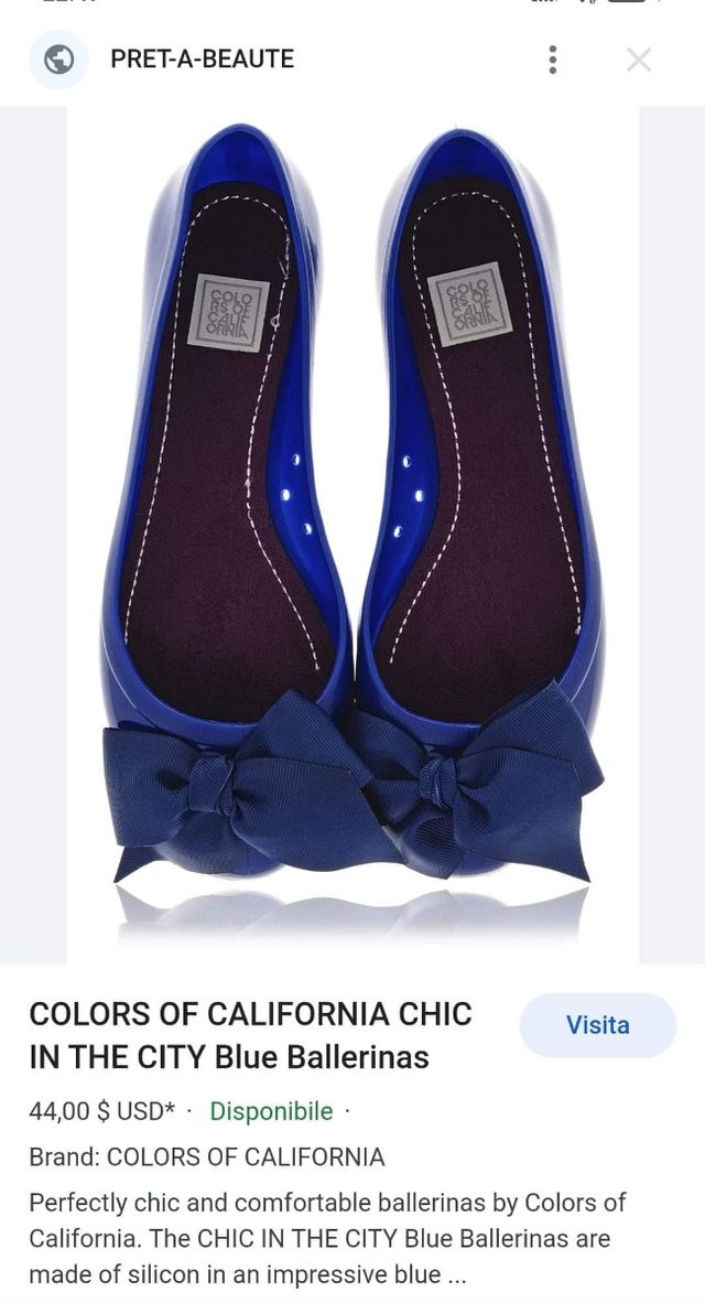 Scarpe ballerine num 38 - Colors of California