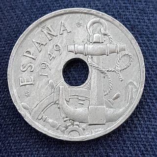 Moneda 50 centimos 1949. 