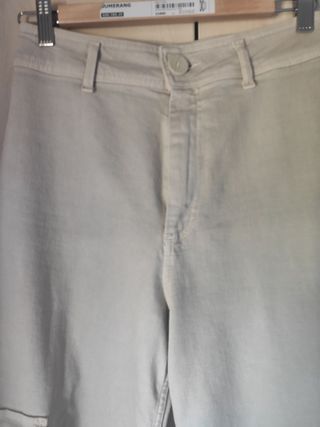 Pantalón Zara beige mujer 