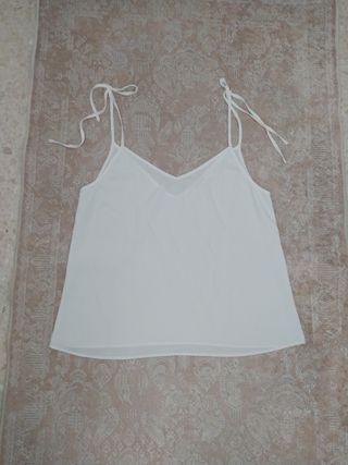 Amichi Top blanco de verano talla L