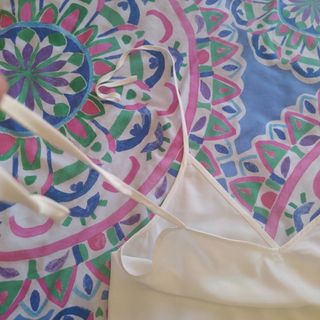 Amichi Top blanco de verano talla L