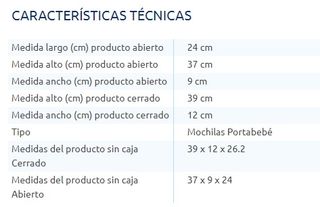Mochila Portabebé 3 posiciones Dual Jane nueva
