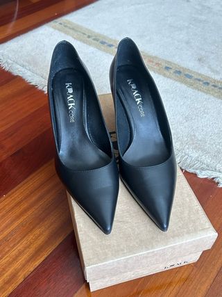 Zapatos negros 38, salón 