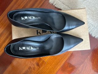 Zapatos negros 38, salón 