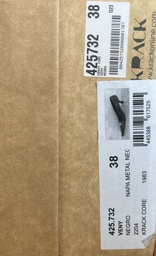 Zapatos negros 38, salón 