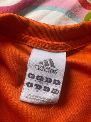 camisa adidas naranja vintaje