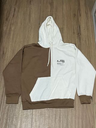 Sudadera Urban Lefties Marron y Blanco