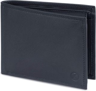 Cartera billetera de bolsillo color negro.-