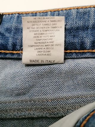 Shorts donna jeans effetto vintage