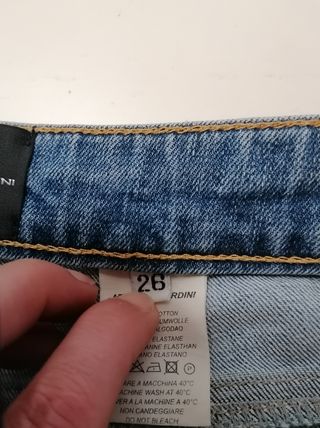 Shorts donna jeans effetto vintage