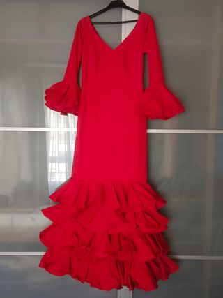 Traje vestido flamenca gitana 