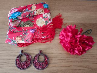 Traje vestido flamenca gitana 