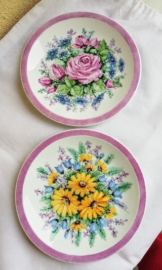 Piatti dipinti a mano fiori da decorazione