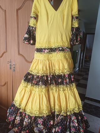Traje flamenca canastero