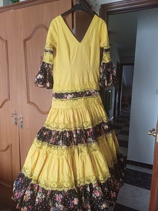 Traje flamenca canastero