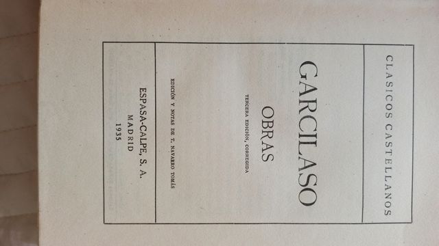 Garcilaso de la Vega, Obras