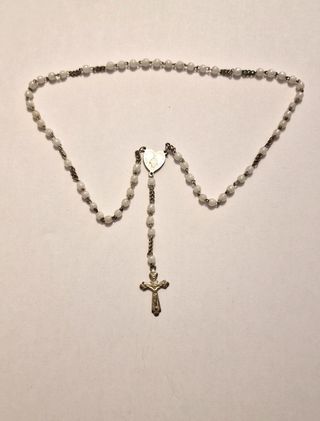 MUY ANTIGUO ROSARIO DE PRIMERA COMUNIÓN