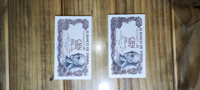 Billete Cien pesetas 1970Manuel d Falla 70€ unidad