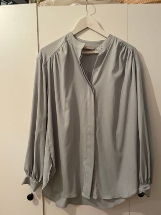 Blusa ancha verde menta