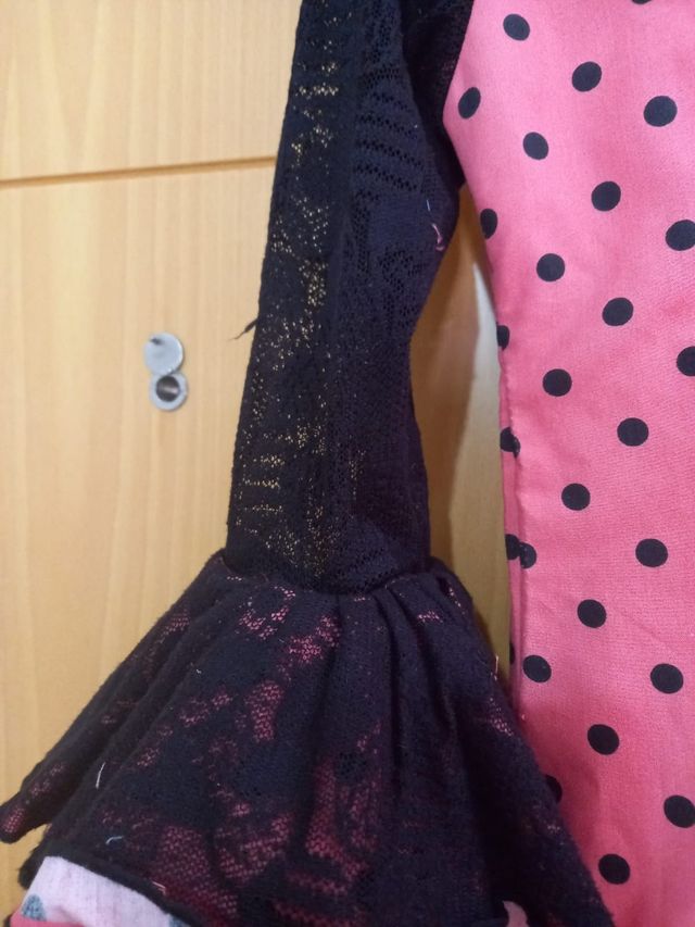 Traje flamenca de feria coral