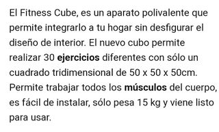 Cubo fitness domyos