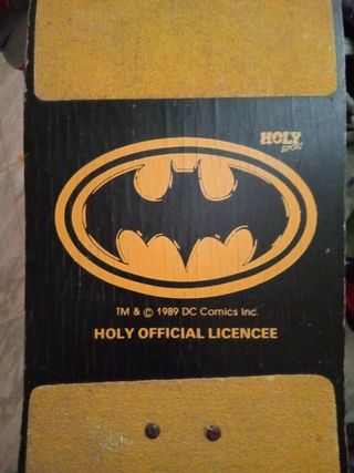 Monopatín Batman 1989 DC comics  skate retro