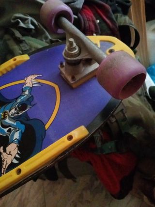 Monopatín Batman 1989 DC comics  skate retro