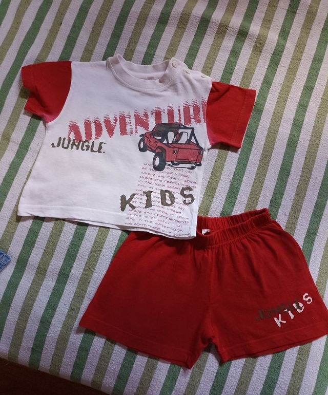 Coppia di pigiamini corti bambino