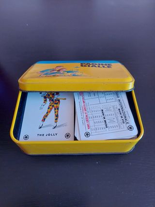 Scatola latta carte francesi vintage