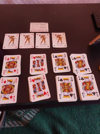 Scatola latta carte francesi vintage