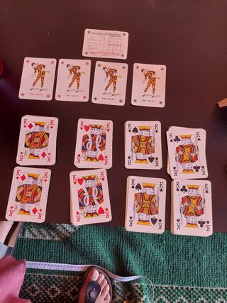 Scatola latta carte francesi vintage