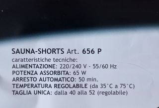 Pantaloncino dimagrante unisex