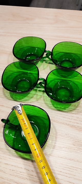 Juego de 5 servicios verde Vereco