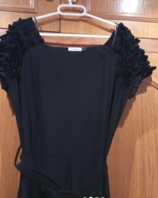 Vestido negro midi