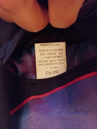 Traje Young Martyno caballero