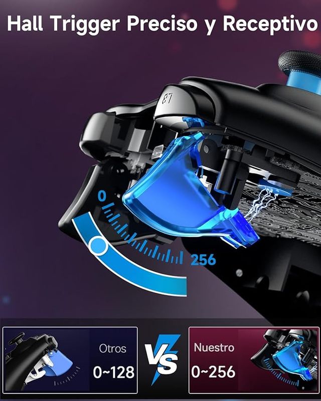 Mando PC PS3 Inalambrico con Hall Trigger.