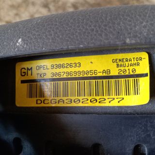 AIRBAG VOLANTE OPEL ASTRA H AÑO 2010